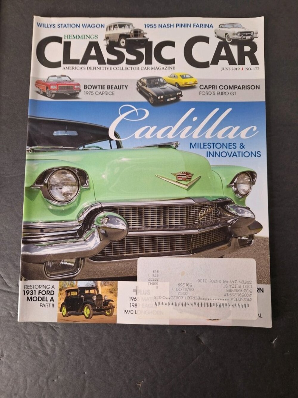 HEMMINGS CLASSIC CAR MAGAZINES - ALL TWELVE 2019 ISSUES - ALL IN GOOD SHAPE - Picture 13 of 14